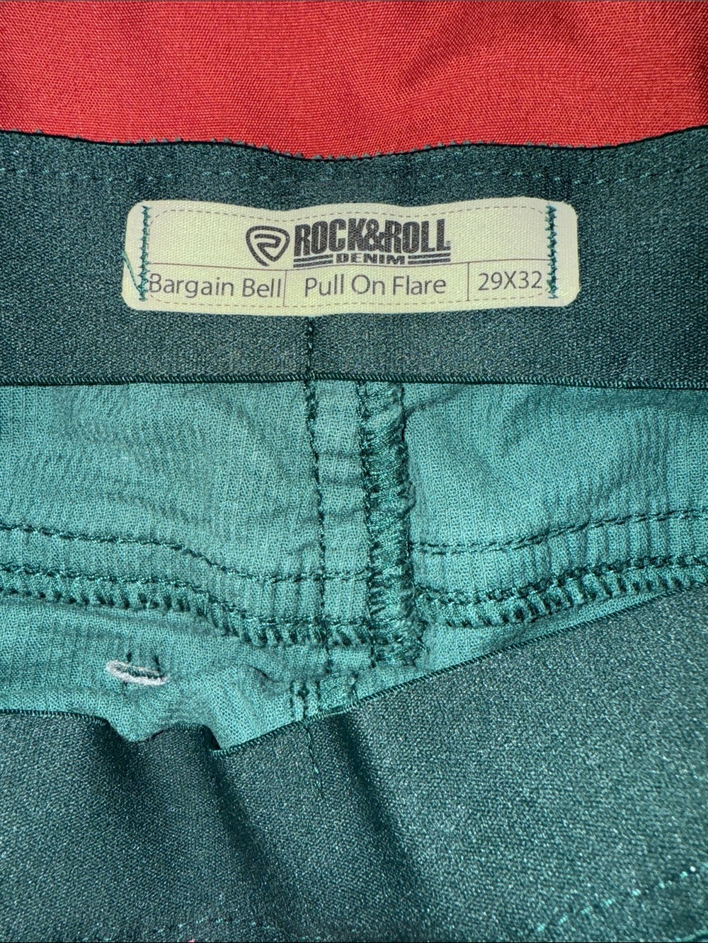 Rock&Roll Green Corduroy Pants - Picture 4 of 4
